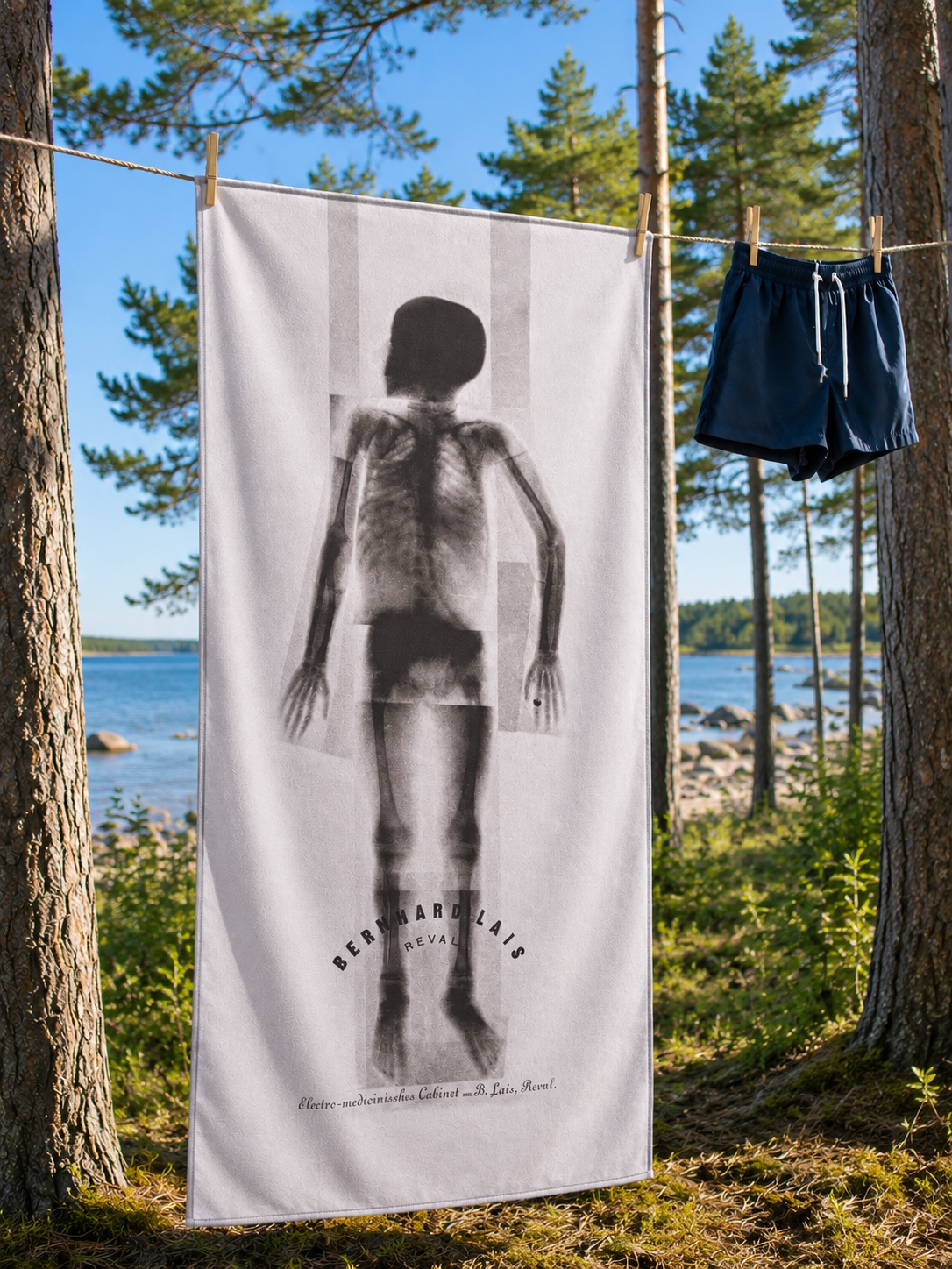 Ranna- ja saunarätik RÖNTGEN/ Towel X-RAY - Image 2