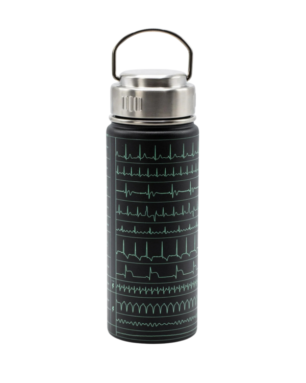 Termospudel SÜDAMELÖÖGID /Insulated steel bottle HEARTBEAT - Image 2